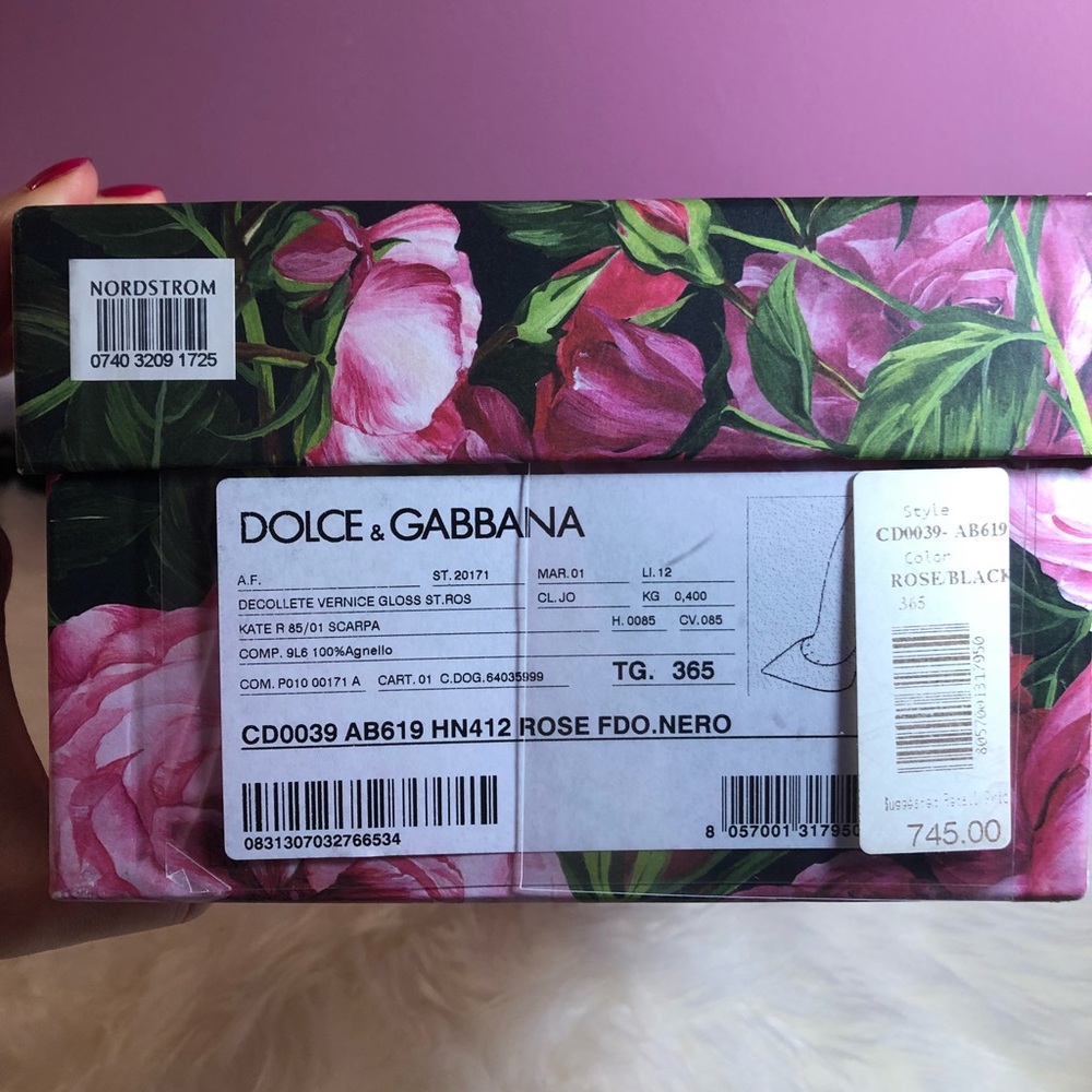 【sold】New Authentic Dolce&Gabbana Floral Pumps - Picture 2 of 8